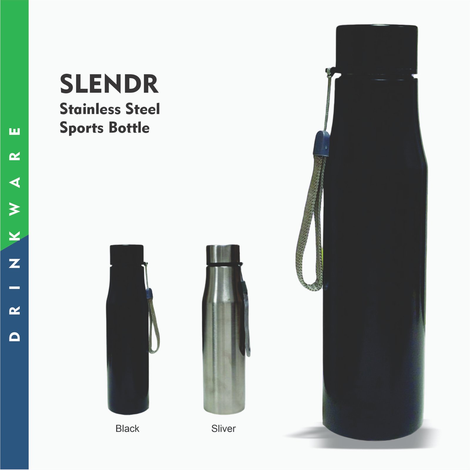 Slendr Stainless Steel Sports Bottle