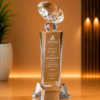 Elegant Crystal Trophy