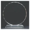 Round Clear Crystal Trophy CRT301