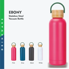 Ebony Stainless Steel Vacuum Bottle