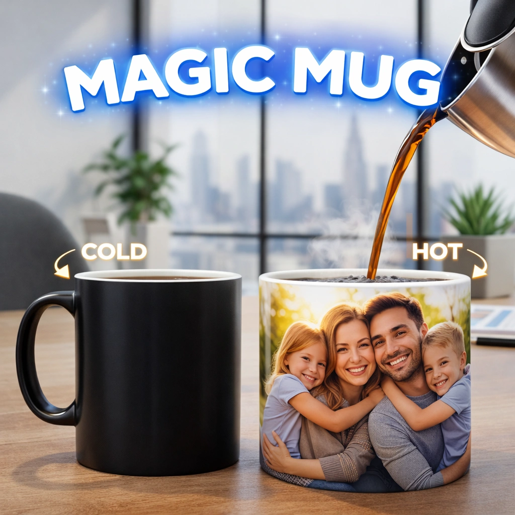 Personalized Heat-Sensitive Magic Photo Mug