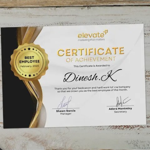 Customized Special Paper Certificates