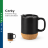 Corky. Ceramic Mug with Cork Base